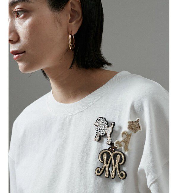 SALON adam et rope'「刺繍ワッペンブローチ＜M＞」|ブローチ・コサージュ|