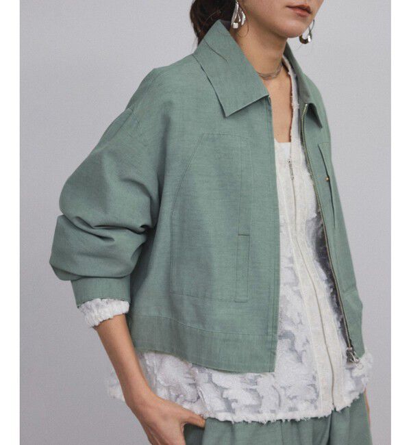 SALON adam et rope'「【セットアップ対応】ビンテージライクジップブルゾン」|ブルゾン・スタジャン|