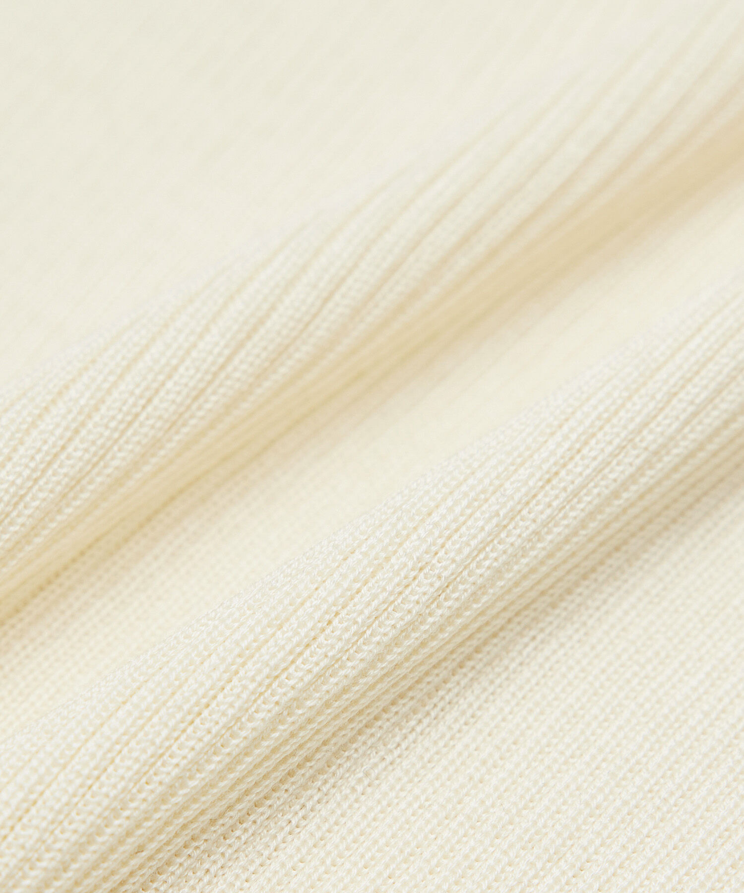 ROPE「【洗える】シルク100％ 5分袖リブトップス/スキンニット」|Tシャツ・カットソー|