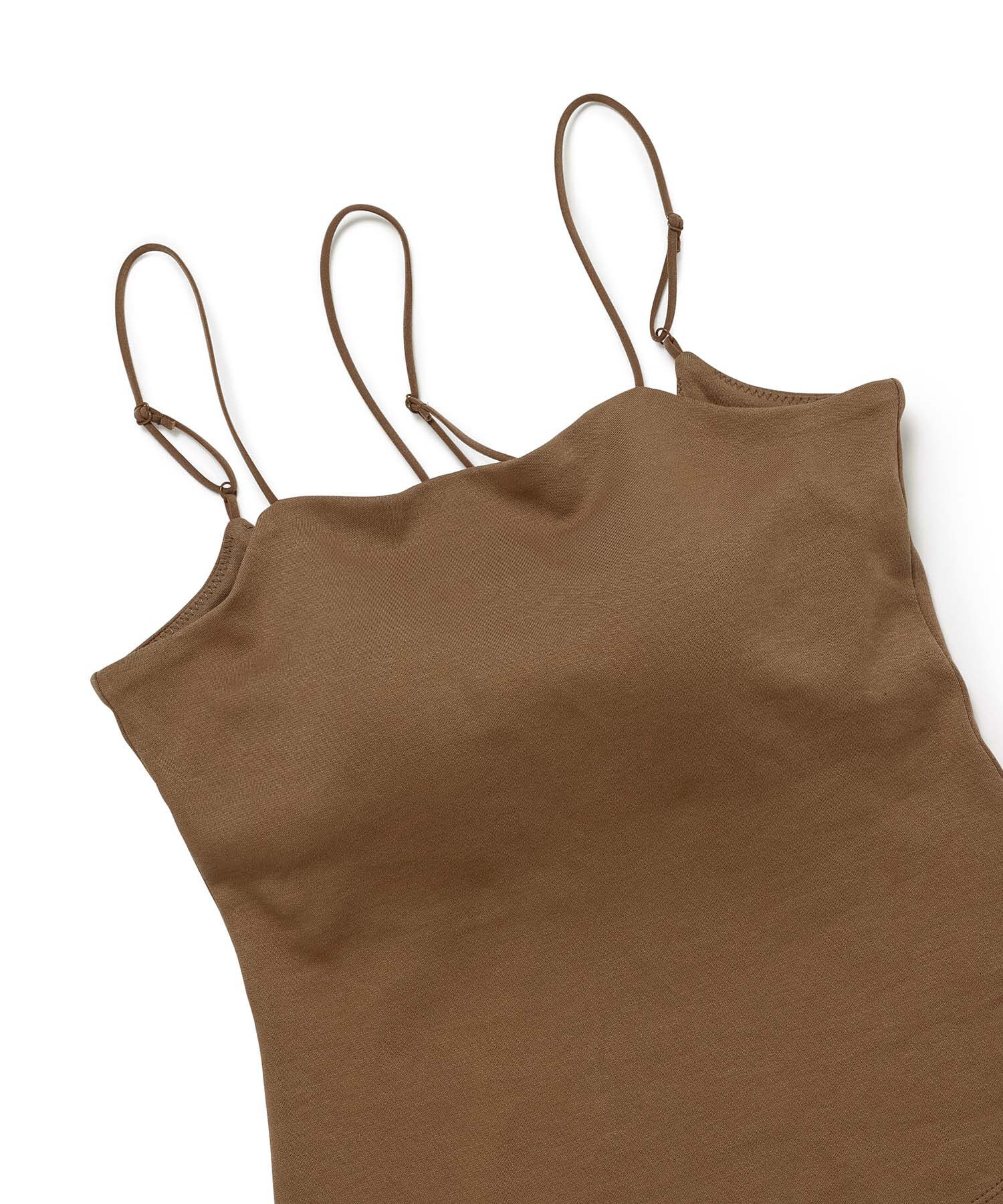 VIS「【洗える】アシンメトリークロスストラップキャミソール」|キャミソール|