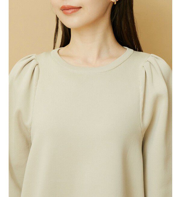 VIS「パフスリーブ切り替えミニフレアワンピース」|ワンピース|