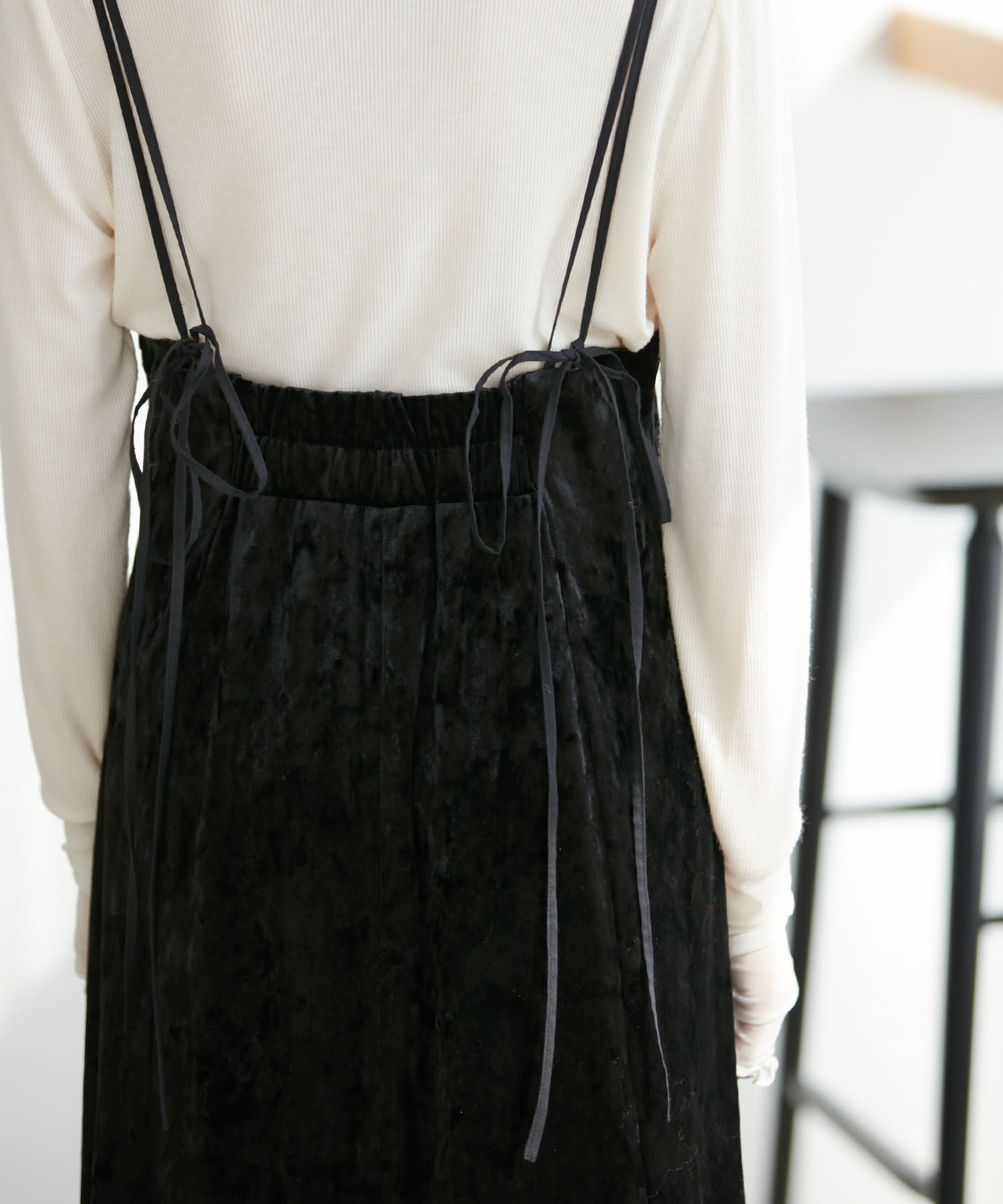 VIS「ベロアレースキャミワンピース」|ワンピース|