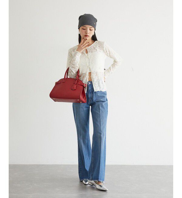 VIS「【前後2WAY】カットジャガードカーディガン【洗える】」|カーディガン|