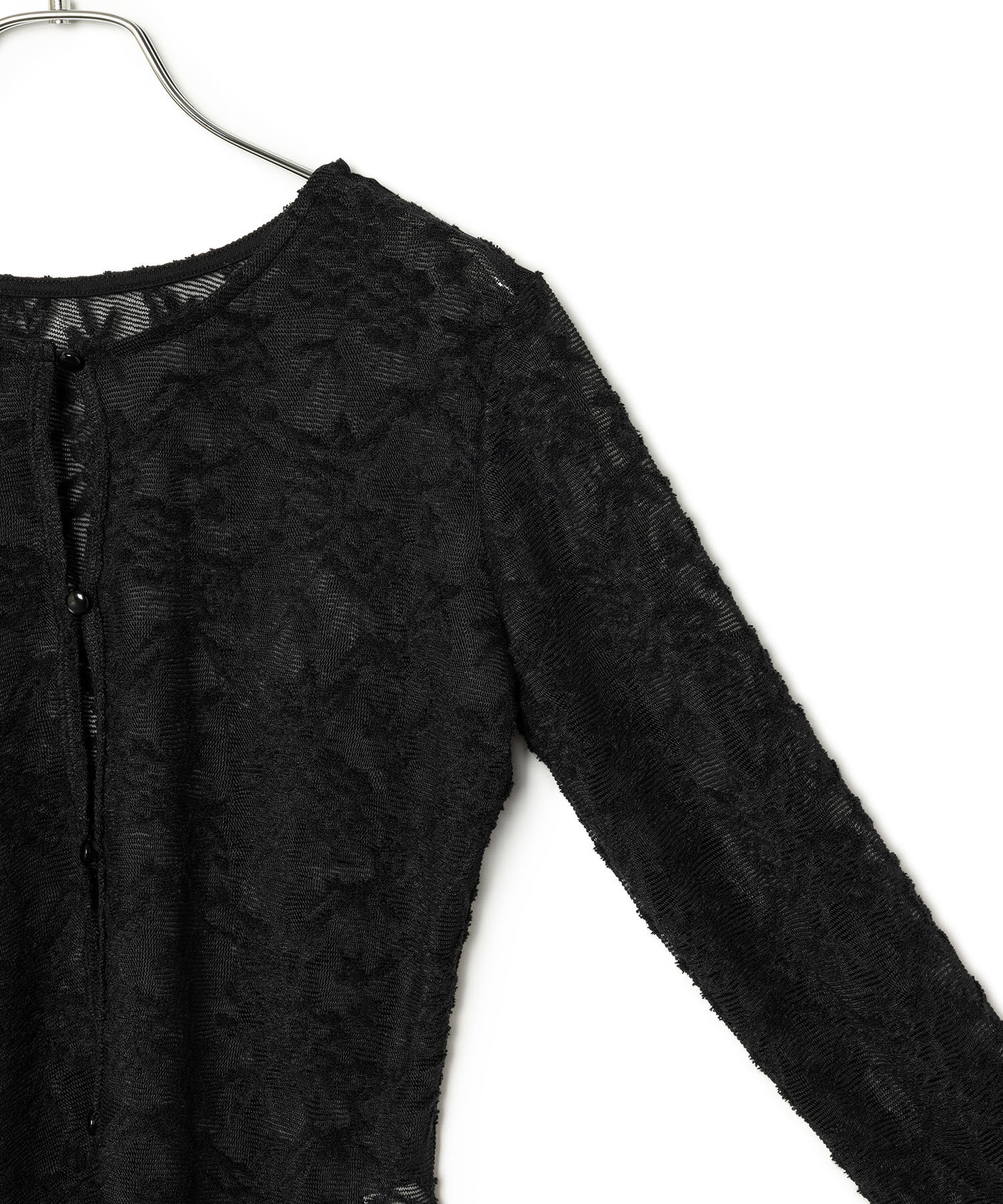 VIS「【前後2WAY】カットジャガードカーディガン【洗える】」|カーディガン|