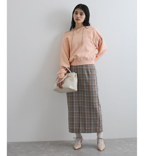 VIS「【美easy】コンフォートツイルウエストデザインIラインスカート【洗える/防シワ/UVケア】」|スカート|