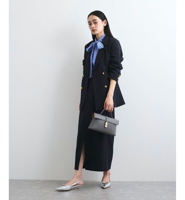 VIS「【美easy】コンフォートツイルウエストデザインIラインスカート【洗える/防シワ/UVケア】」|スカート|