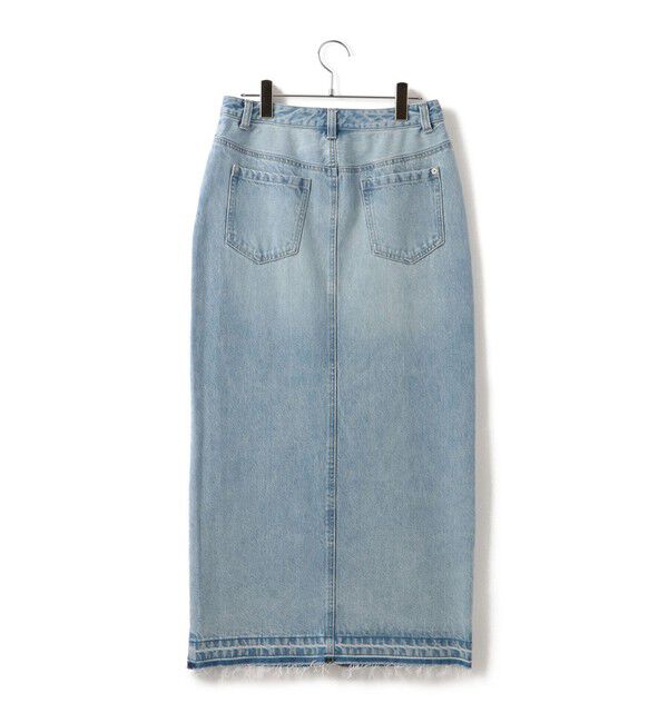 VIS「【洗える】アイラインウォシュデニムスカート」|スカート|