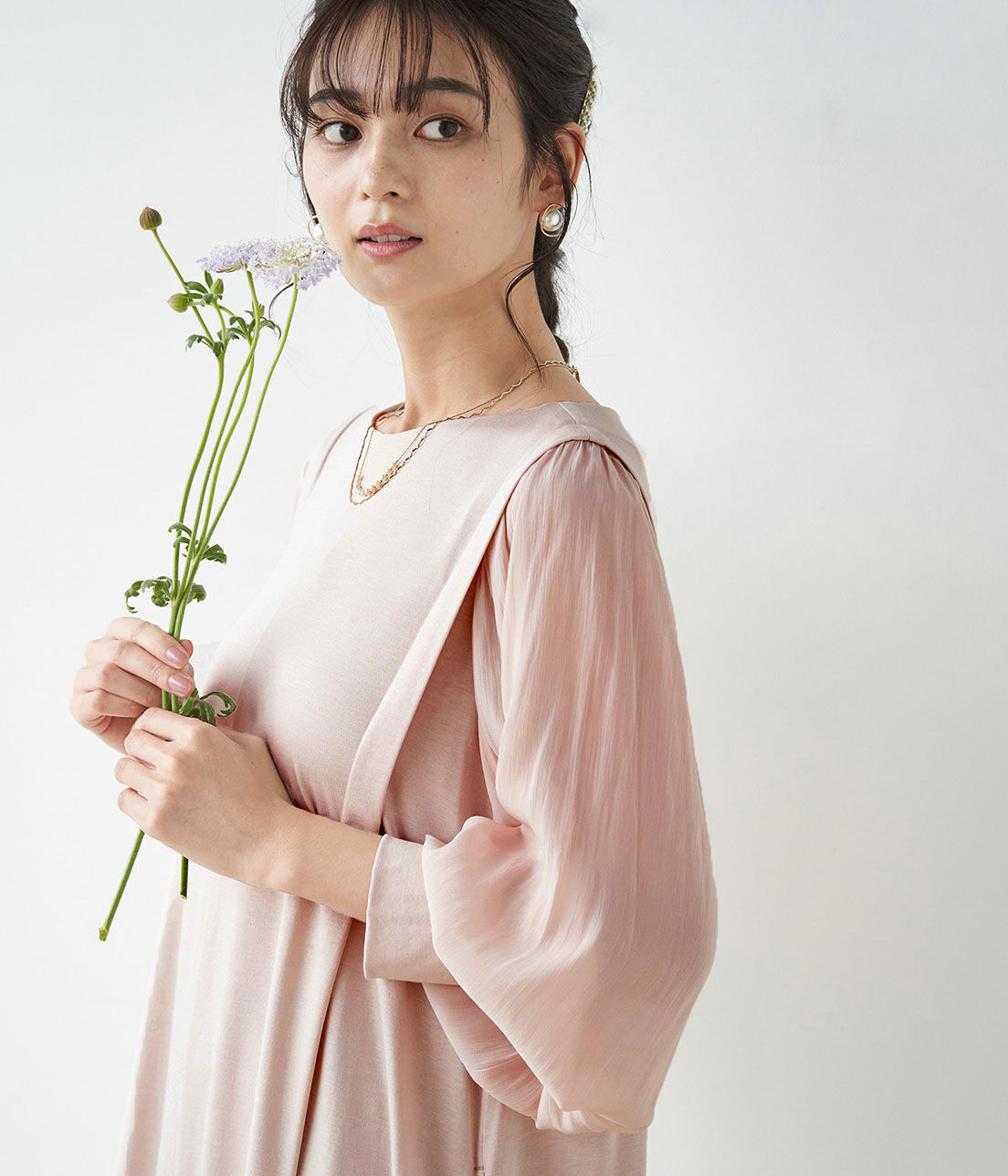 Rope&rsquo;Picnic「【一部店舗限定】【Mon E&rsquo;toile/モンエトワール】スムースコンビジャージタックDRESS」|ドレス|