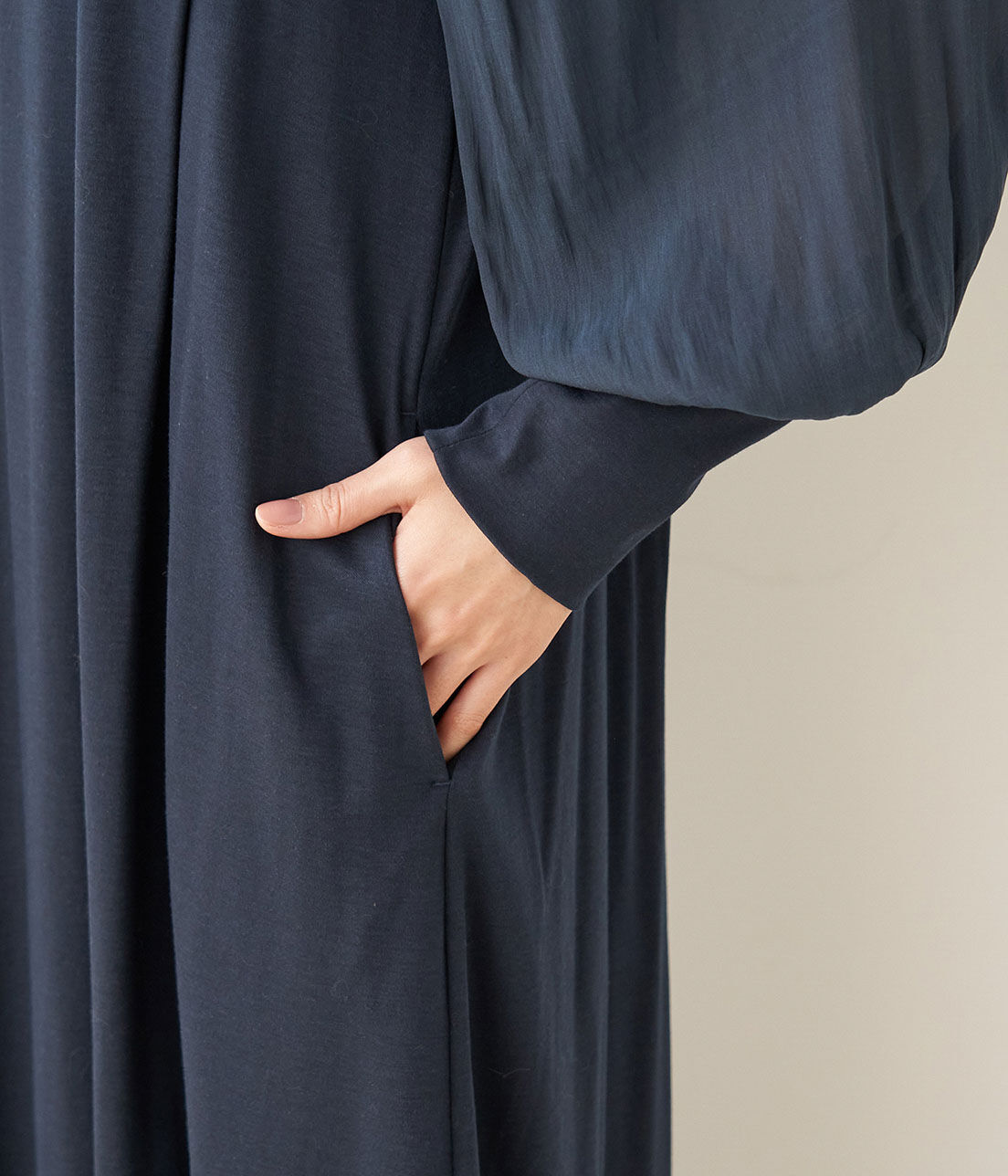 Rope&rsquo;Picnic「【一部店舗限定】【Mon E&rsquo;toile/モンエトワール】スムースコンビジャージタックDRESS」|ドレス|