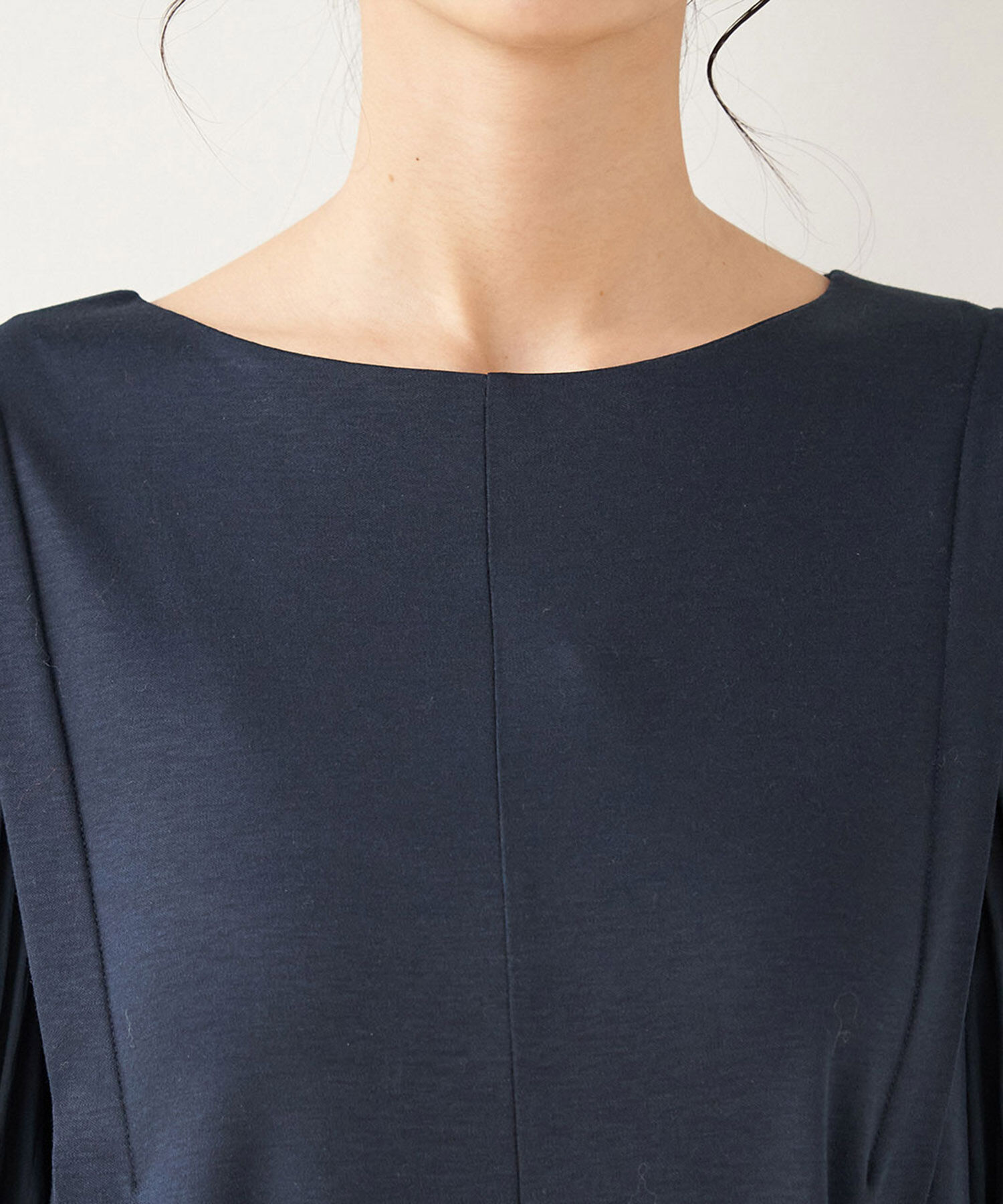 Rope&rsquo;Picnic「【一部店舗限定】【Mon E&rsquo;toile/モンエトワール】スムースコンビジャージタックDRESS」|ドレス|