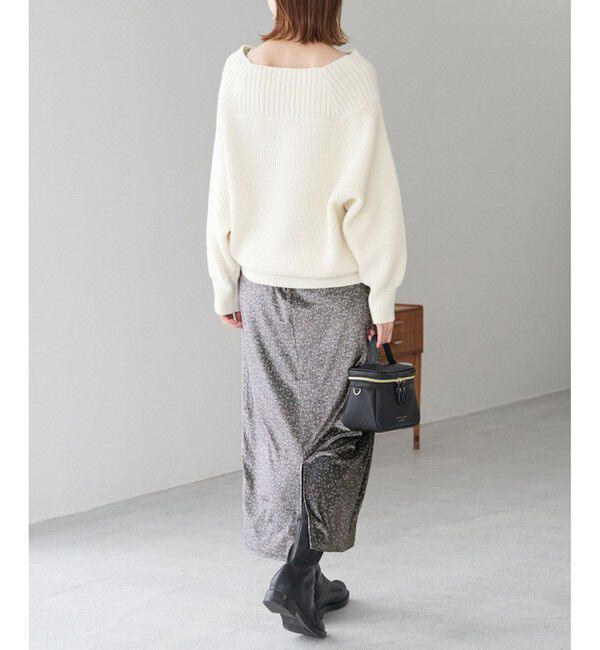 Rope&rsquo;Picnic「リンクコーデ/花柄ベロアアイラインスカート」|スカート|