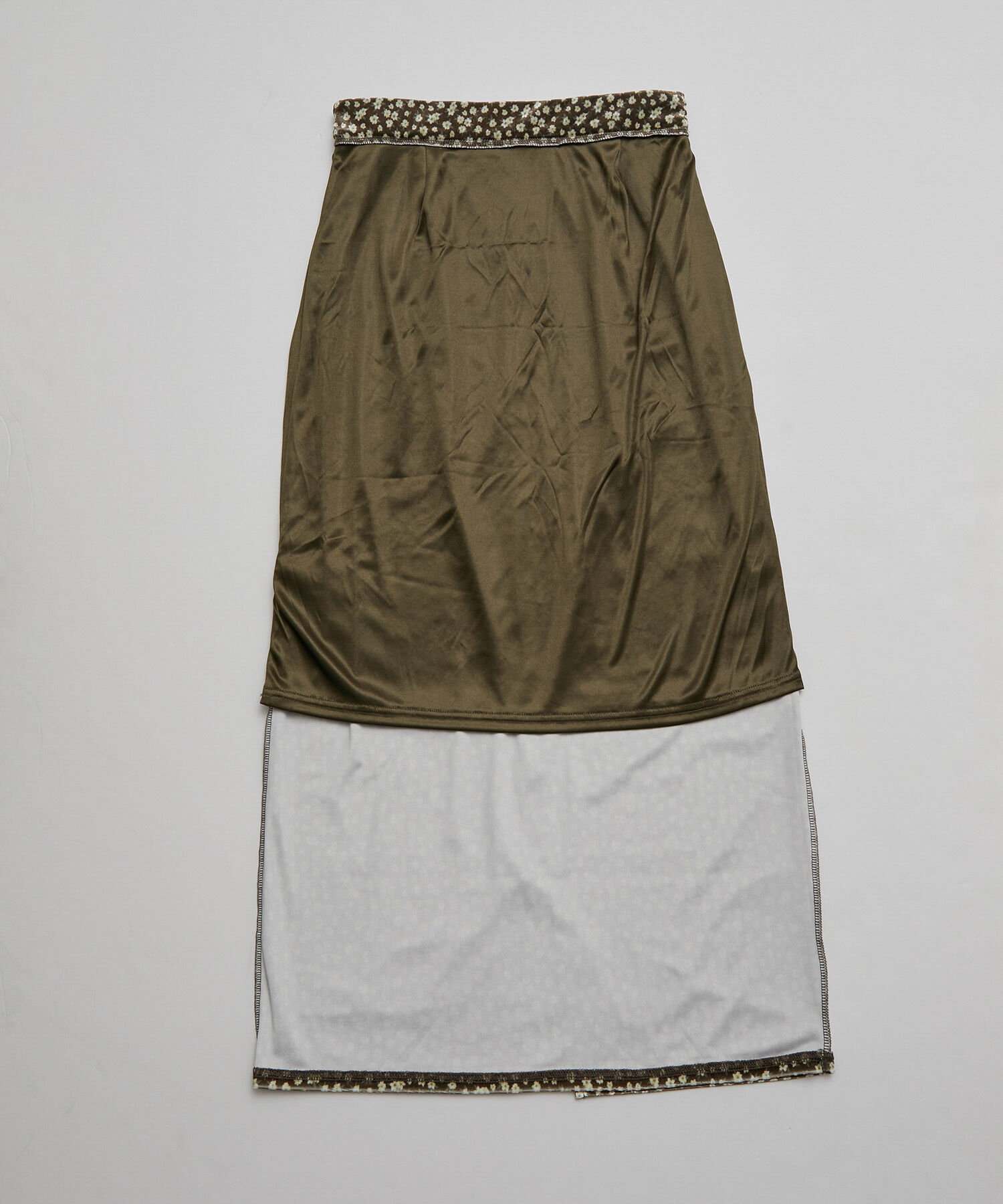 Rope&rsquo;Picnic「リンクコーデ/花柄ベロアアイラインスカート」|スカート|