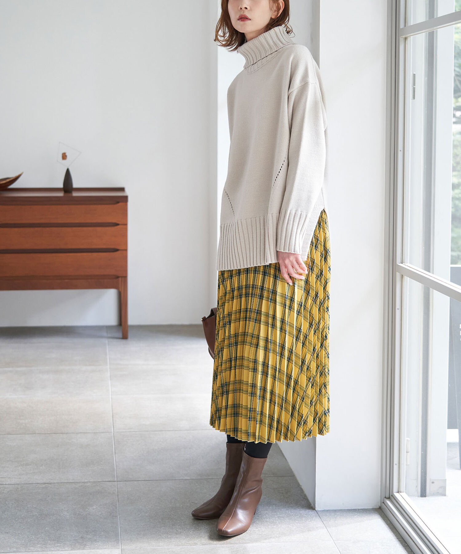 Rope&rsquo;Picnic「午後の紅茶&times;ROPE' PICNIC/チェックプリーツスカート/リンクコーデ」|スカート|