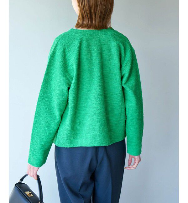 Rope&rsquo;Picnic「カットツイードメタル釦カーディガン」|カーディガン|