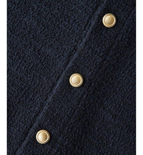 Rope&rsquo;Picnic「カットツイードメタル釦カーディガン」|カーディガン|