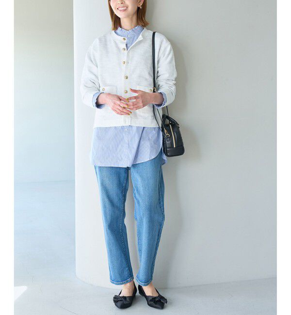 Rope&rsquo;Picnic「カットツイードメタル釦カーディガン」|カーディガン|