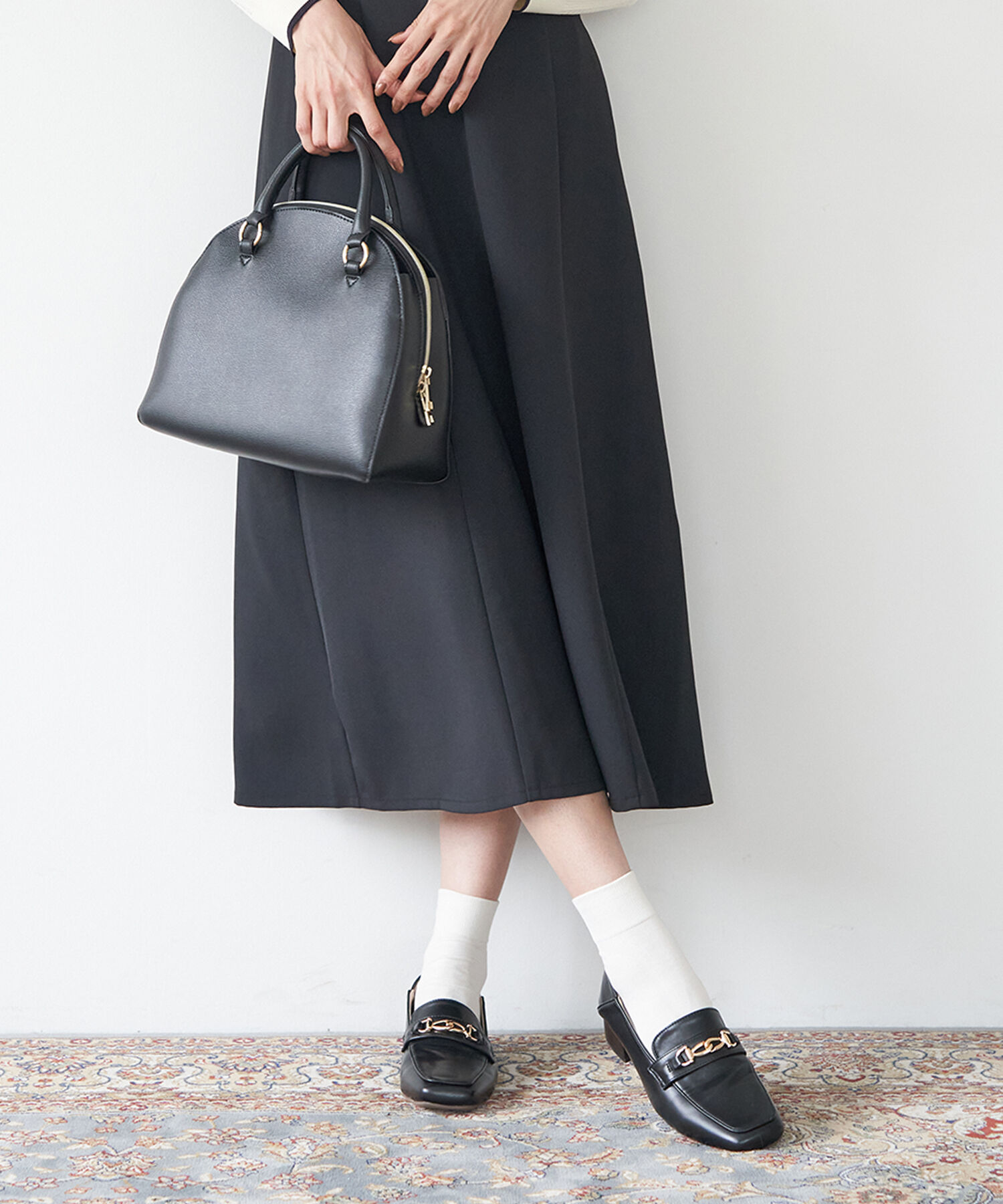 ROPE PICNIC PASSAGE「スクエアトゥビットローファーバブーシュ」|ローファー|