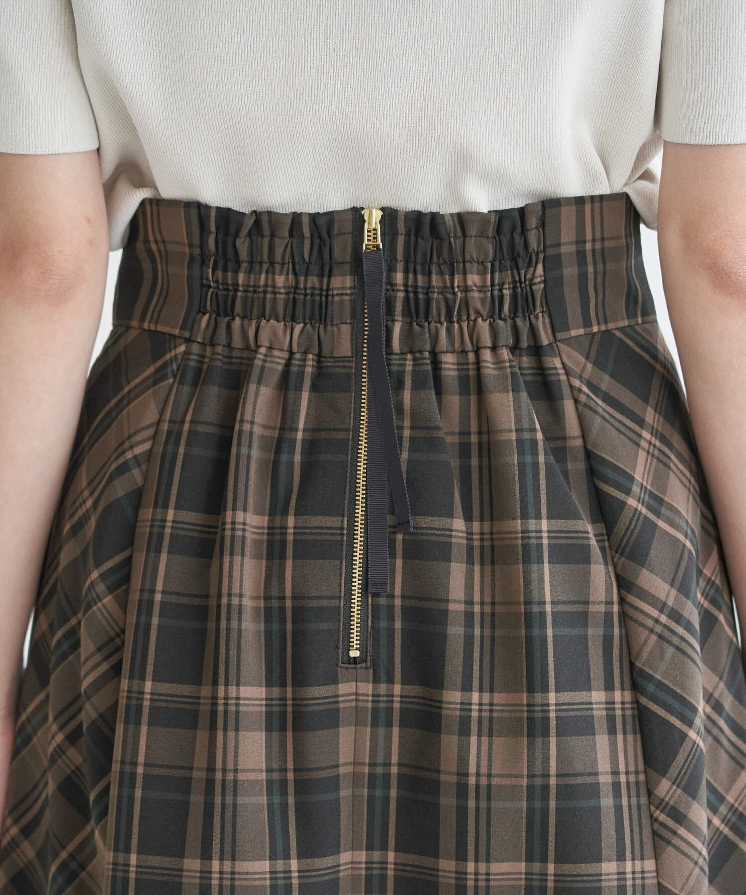 Rope&rsquo;Picnic「チェックセミマーメイドスカート」|スカート|