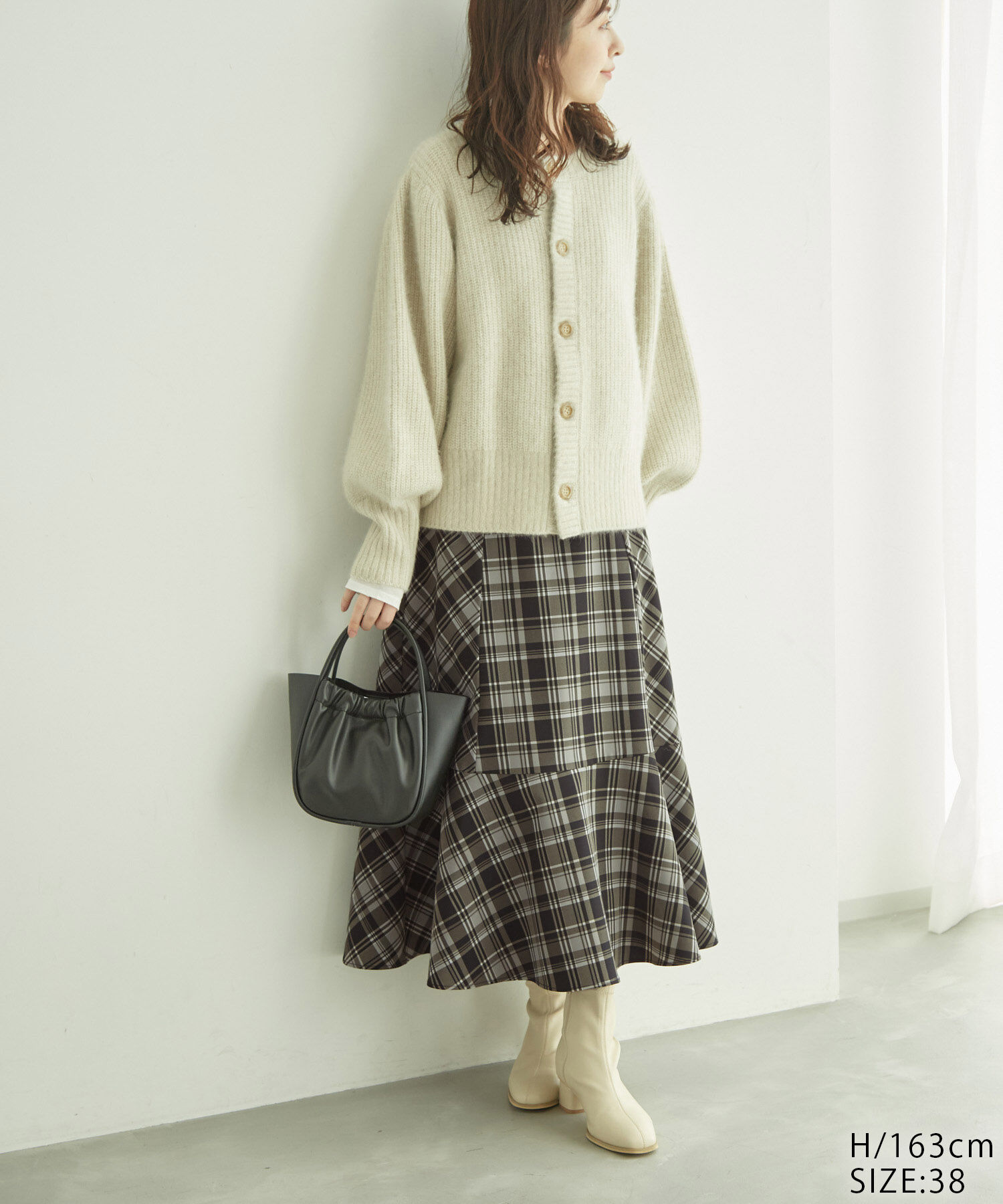 Rope&rsquo;Picnic「チェックセミマーメイドスカート」|スカート|