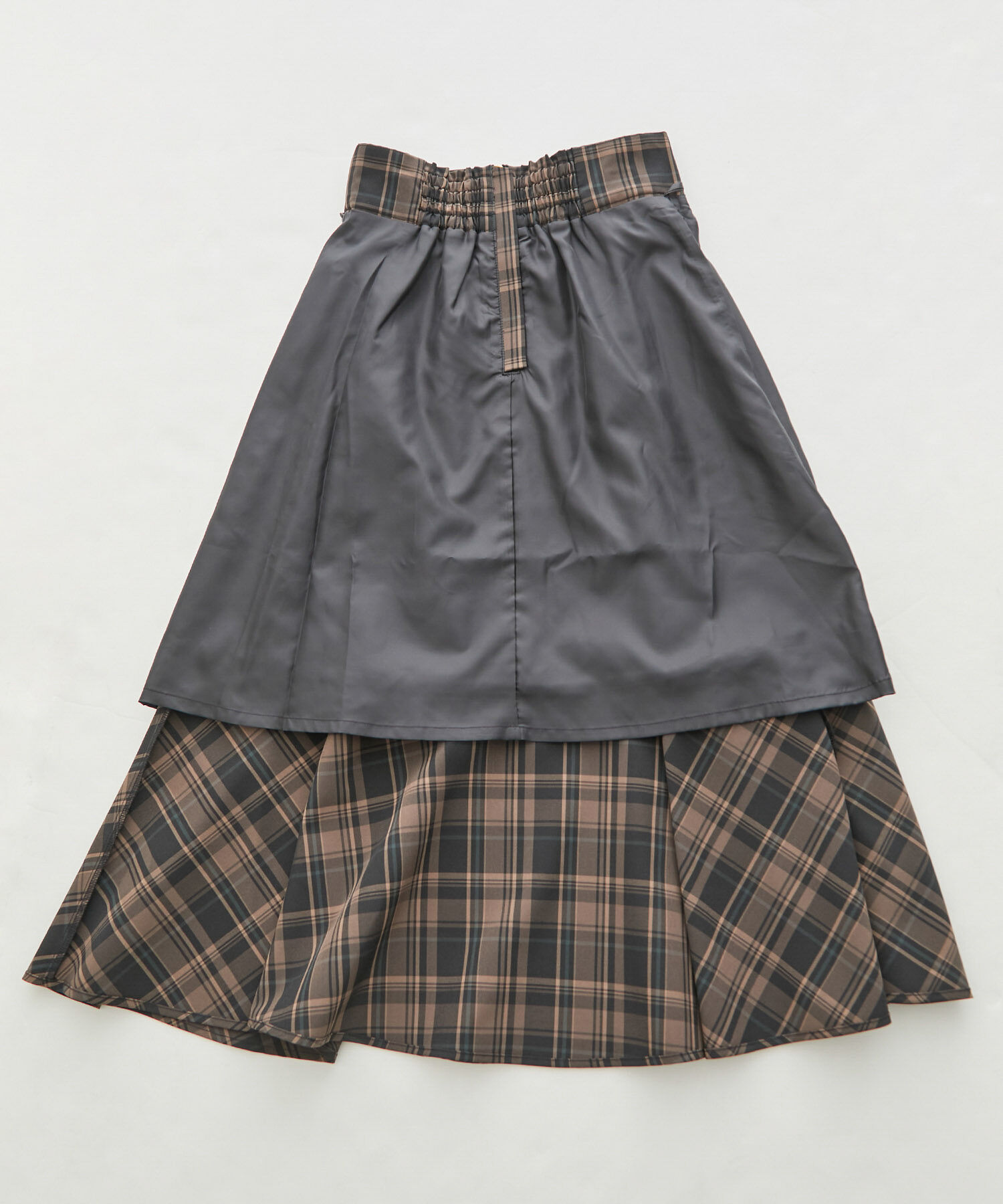 Rope&rsquo;Picnic「チェックセミマーメイドスカート」|スカート|