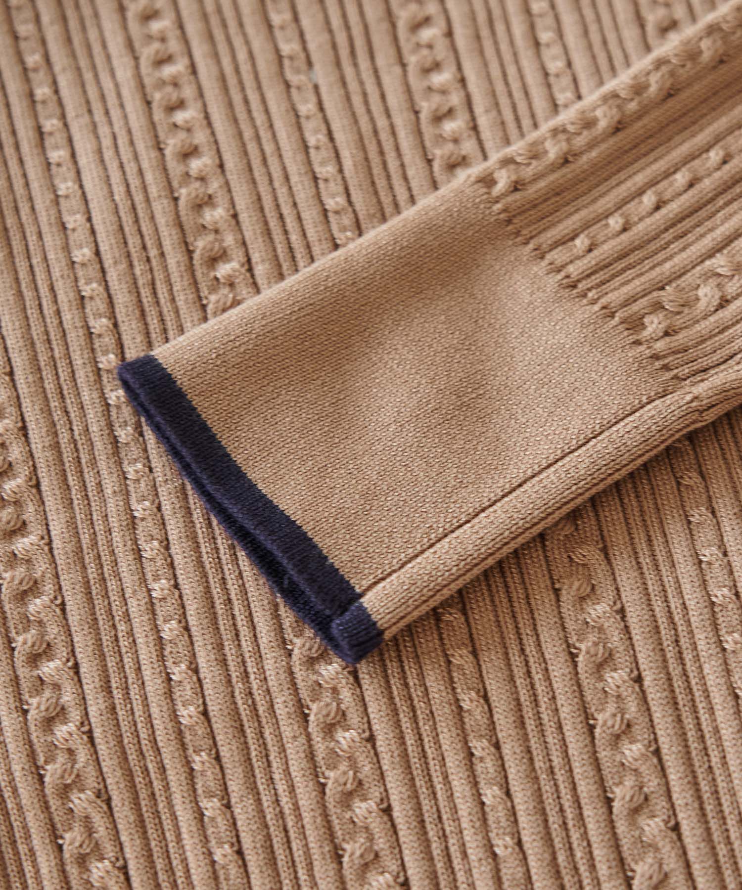 Rope&rsquo;Picnic「洗濯機OK/BIO GRACEミニケーブルニットプルオーバー」|ニット・セーター|