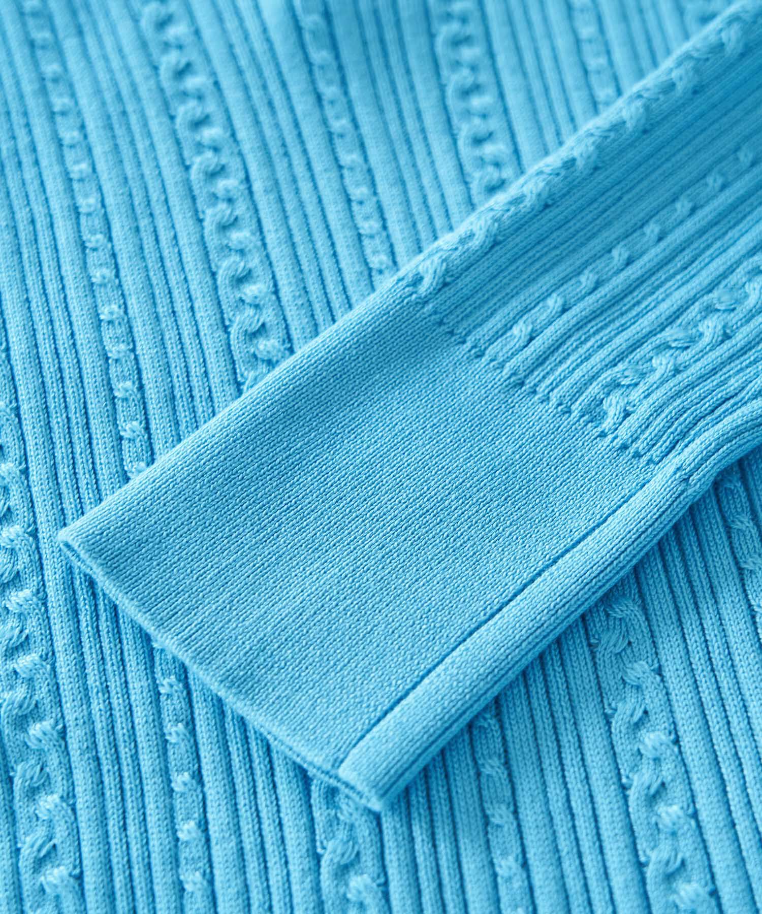 Rope&rsquo;Picnic「洗濯機OK/BIO GRACEミニケーブルニットプルオーバー」|ニット・セーター|