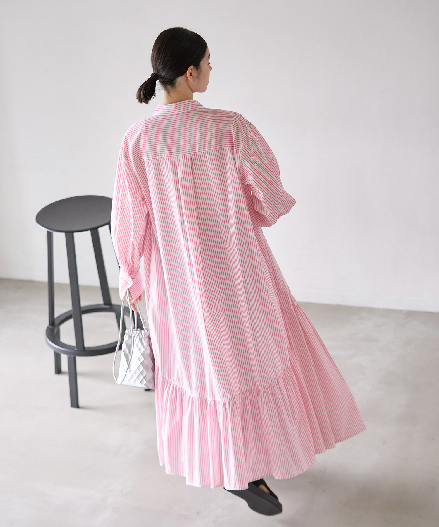 ROPE' PICNIC R「ボリュームストライプシャツワンピース/リンクコーデ」|その他|