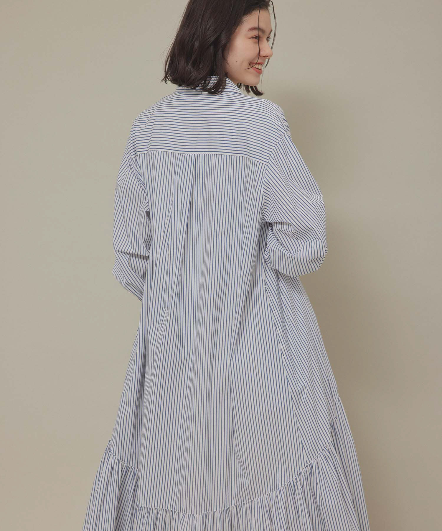 ROPE' PICNIC R「ボリュームストライプシャツワンピース/リンクコーデ」|その他|