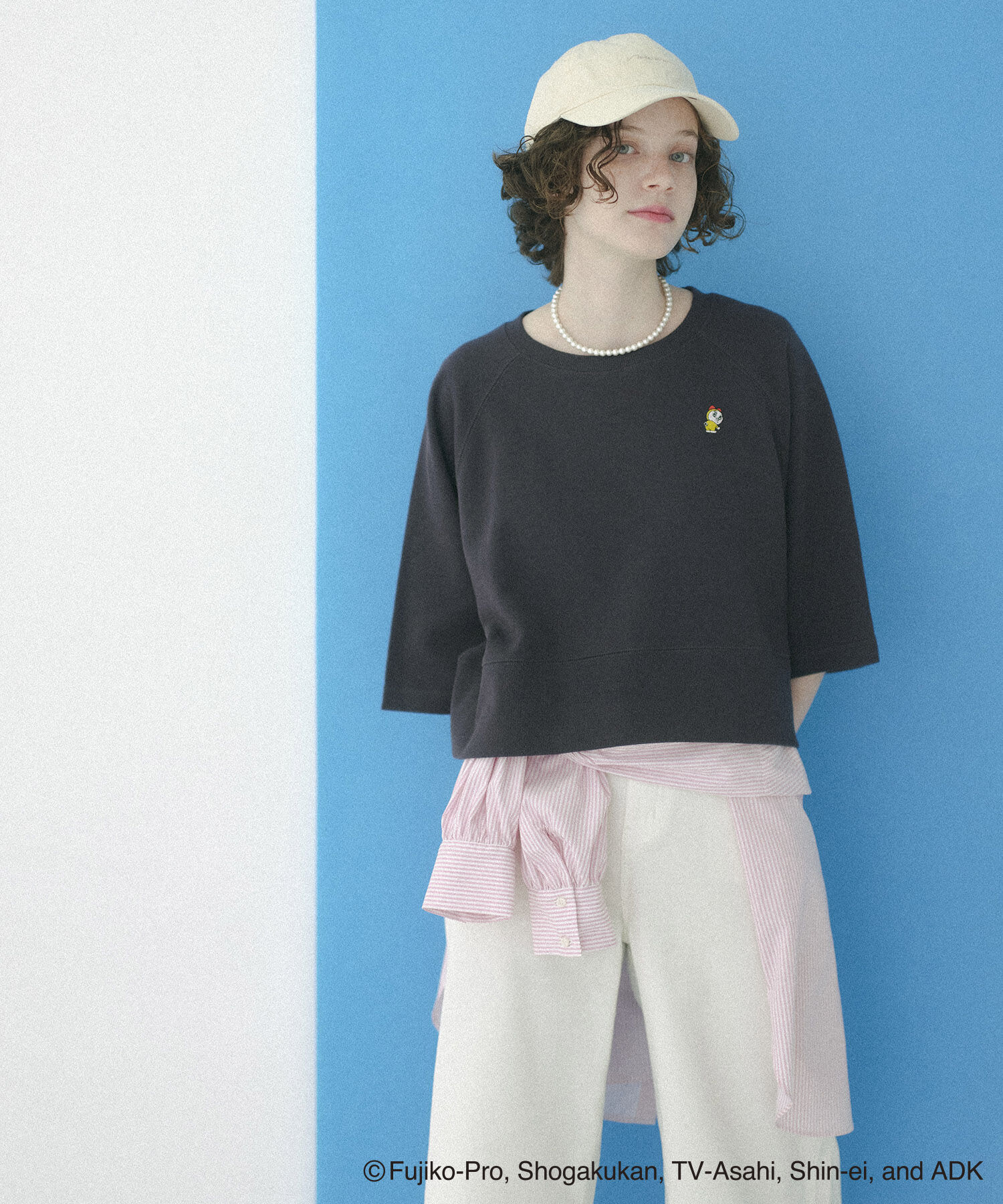 ROPE' PICNIC R「【ドラえもんコレクション】裏毛トップス」|Tシャツ・カットソー|チャコール(06)