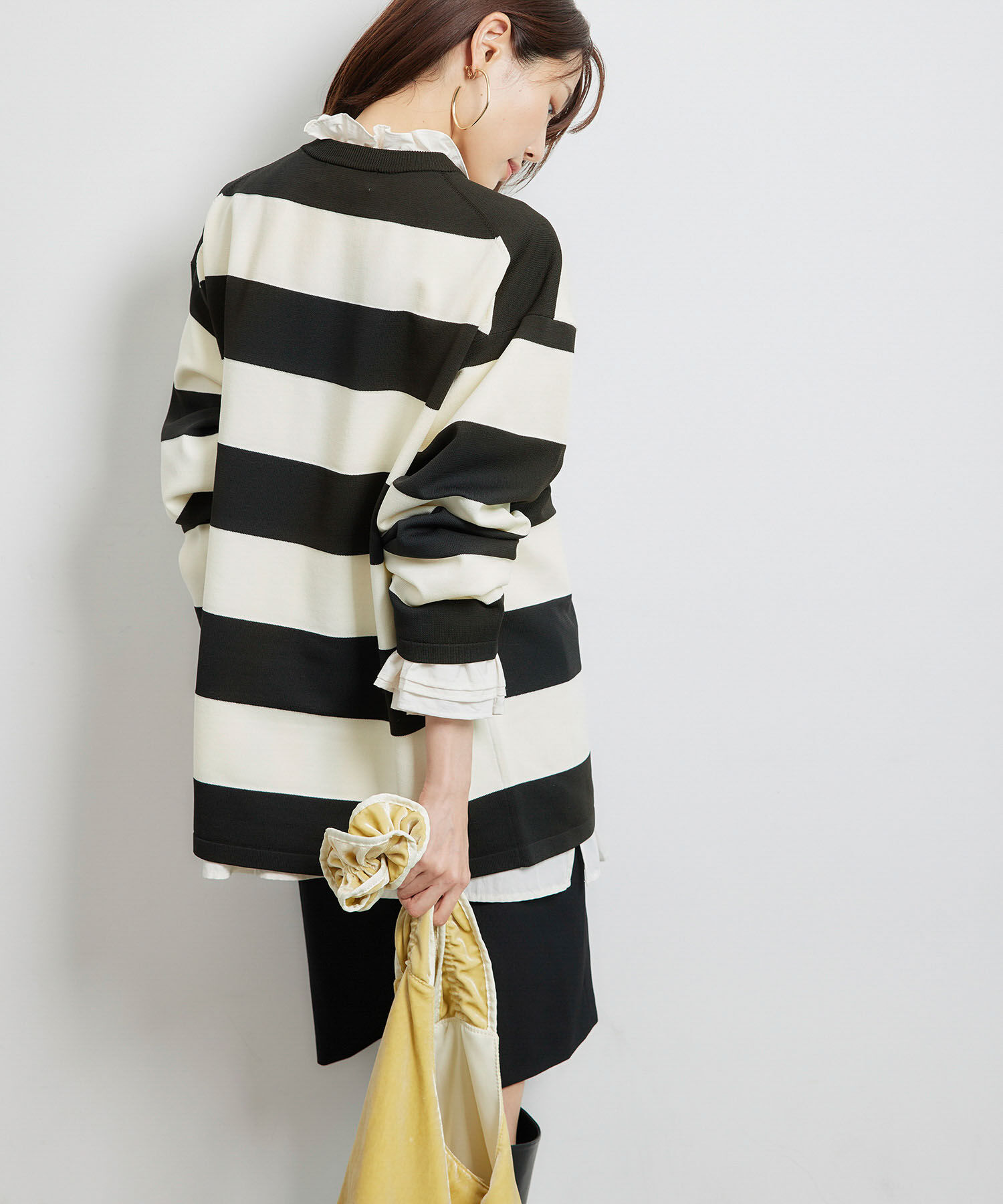 Rope&rsquo;Picnic「太ボーダーニットプルオーバー」|ニット・セーター|