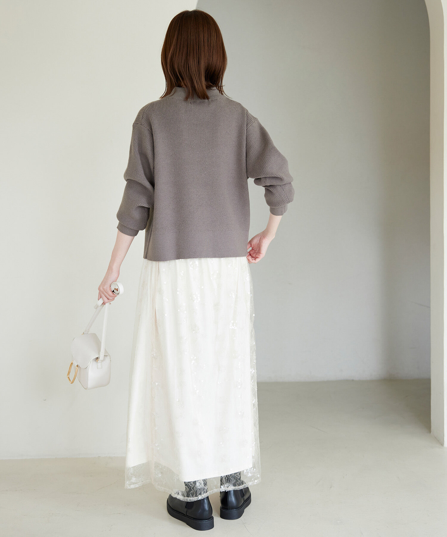 Rope&rsquo;Picnic「ハーフジップニットプルオーバー」|ニット・セーター|