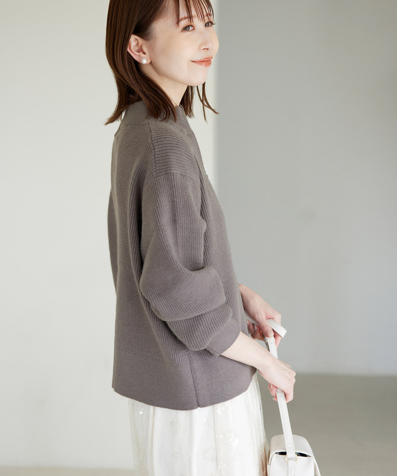 Rope&rsquo;Picnic「ハーフジップニットプルオーバー」|ニット・セーター|