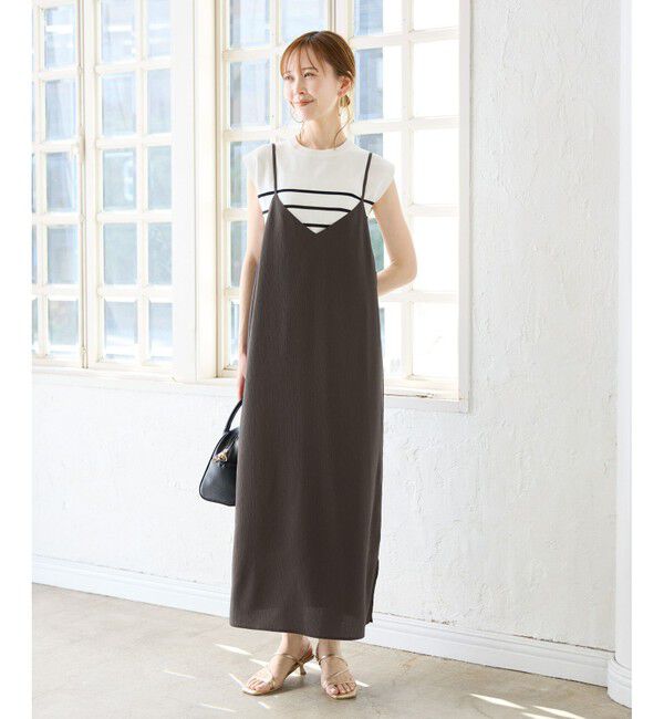 Rope&rsquo;Picnic「プチローズアソートキャミワンピース」|ワンピース|