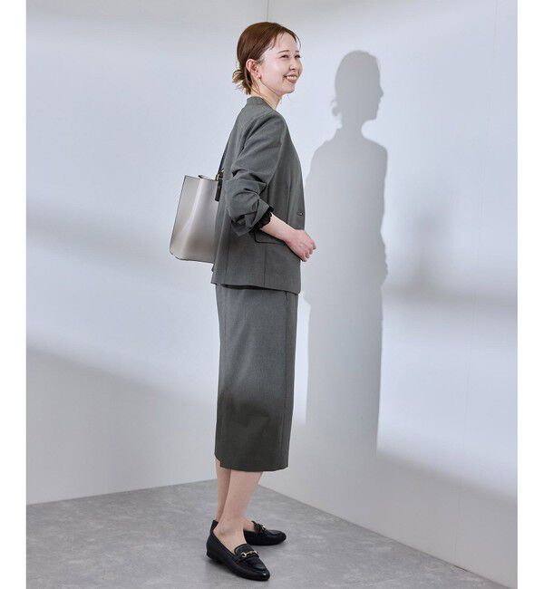 Rope&rsquo;Picnic「【UV対応】【リネンライク・シリーズ】アイラインスカート/通勤・セットアップ対応」|スカート|