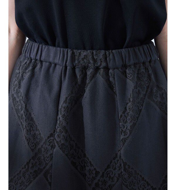 Rope&rsquo;Picnic「ダイアゴナルレーシースカート」|スカート|