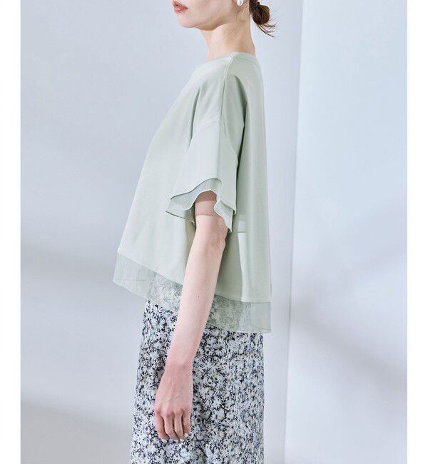 Rope&rsquo;Picnic「【UVカット・接触冷感】着丈が選べる70シルケットシアードッキングトップス」|Tシャツ・カットソー|