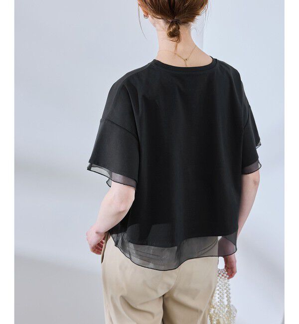 Rope&rsquo;Picnic「【UVカット・接触冷感】着丈が選べる70シルケットシアードッキングトップス」|Tシャツ・カットソー|