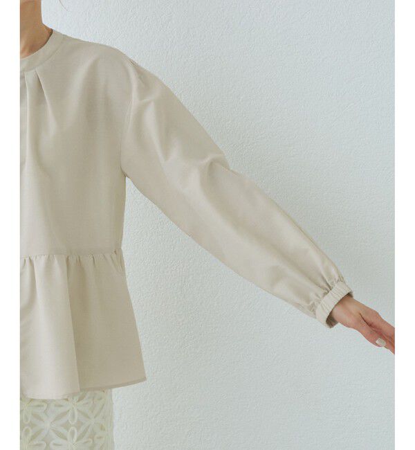 Rope&rsquo;Picnic「【紫外線+近赤外線カット】ペプラムカーディガンブルゾン」|ブルゾン・スタジャン|