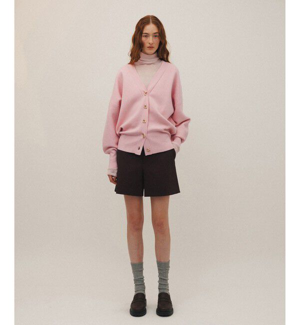 ADAM ET ROPE'「トライアングルボタンミドルカーディガン」|カーディガン|