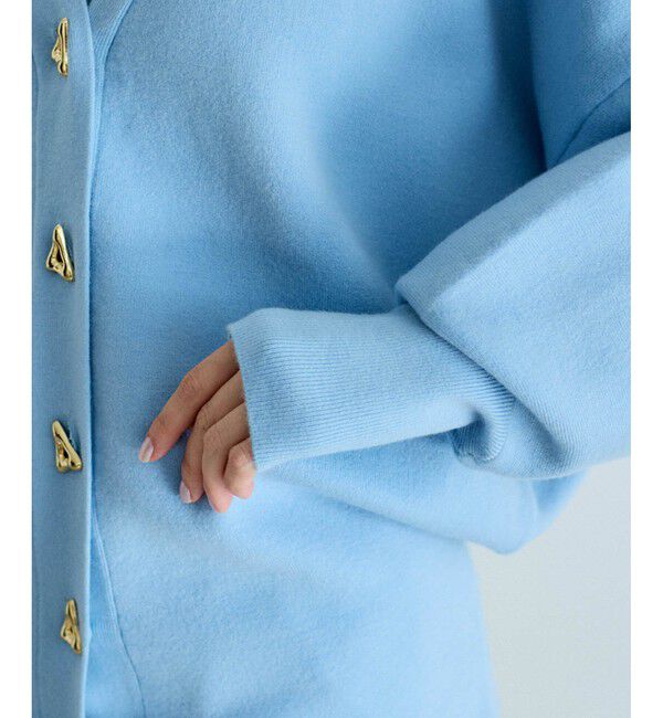 ADAM ET ROPE'「トライアングルボタンミドルカーディガン」|カーディガン|