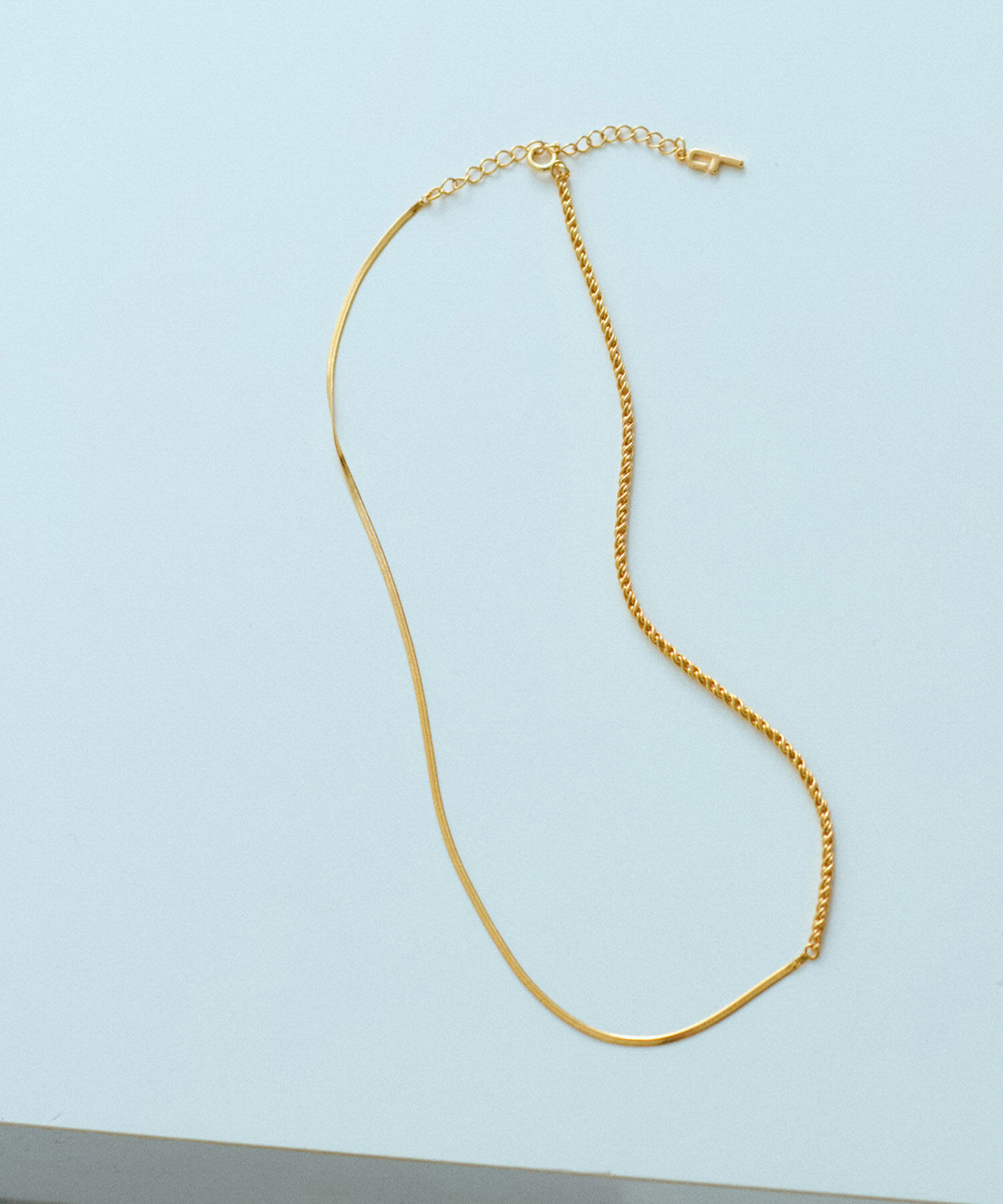 ADAM ET ROPE'「LES BIJOUX コンビチェーンネックレス」|ネックレス|ゴールド(90)