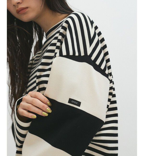 ADAM ET ROPE'「【G.F.G.S. for ADAM ET ROPE'】別注ボートネックボーダー」|Tシャツ・カットソー|