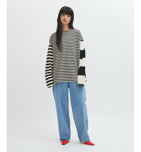 ADAM ET ROPE'「【G.F.G.S. for ADAM ET ROPE'】別注ボートネックボーダー」|Tシャツ・カットソー|