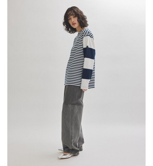 ADAM ET ROPE'「【G.F.G.S. for ADAM ET ROPE'】別注ボートネックボーダー」|Tシャツ・カットソー|