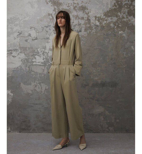 ADAM ET ROPE'「【EMOELLE】テーラードオールインワン」|オールインワン|ベージュ系(29)