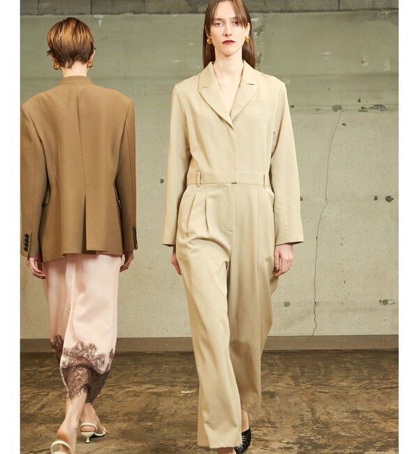 ADAM ET ROPE'「【EMOELLE】テーラードオールインワン」|オールインワン|