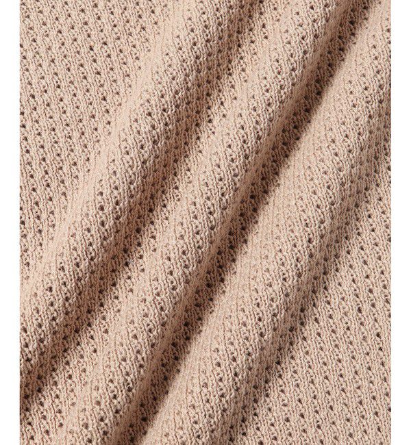 ADAM ET ROPE'「コットンリネン メッシュ編み ニットベスト / ロングシーズン着用可能」|ベスト・ジレ|