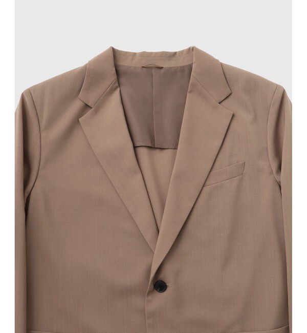 ADAM ET ROPE'「サマーウーステッド ボックスシルエット アンコンジャケット / セットアップ可能」|テーラードジャケット|