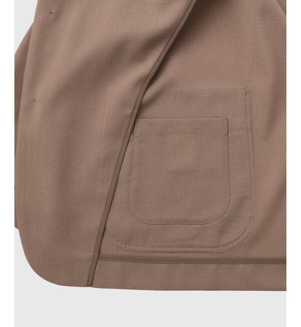 ADAM ET ROPE'「サマーウーステッド ボックスシルエット アンコンジャケット / セットアップ可能」|テーラードジャケット|