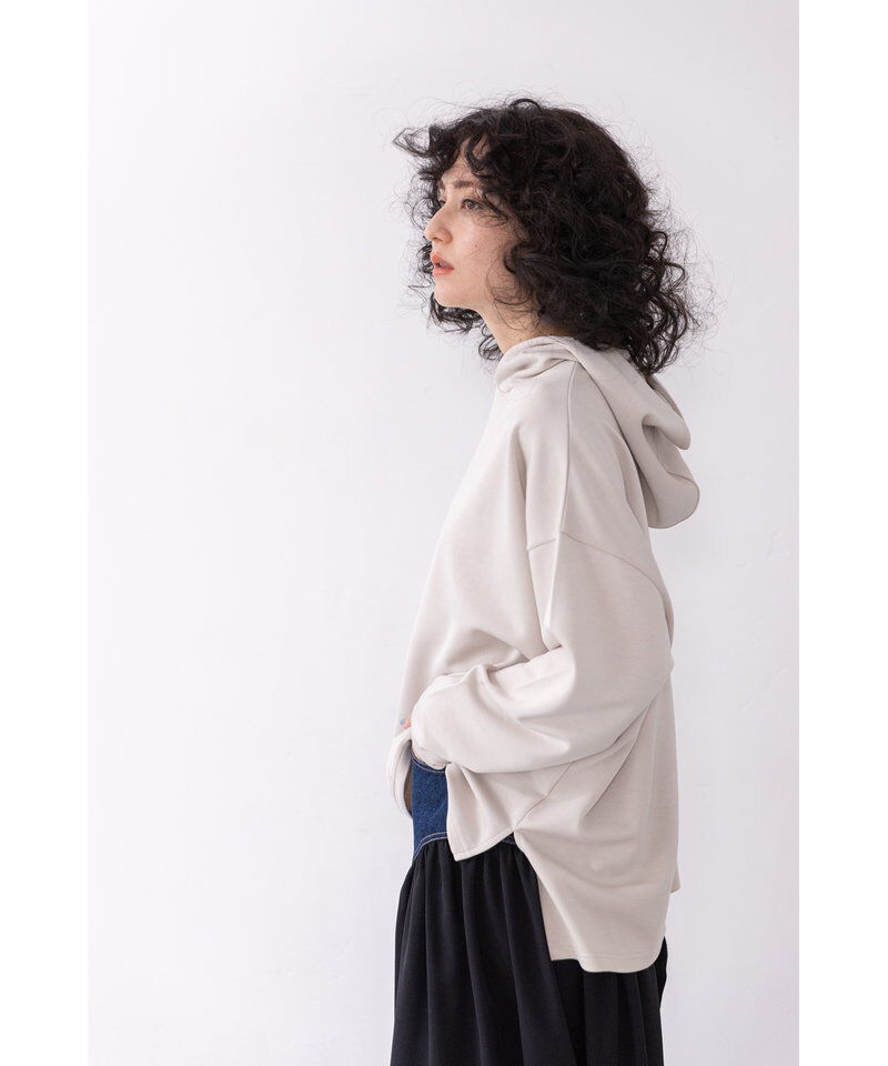  「イレギュラーヘムフードプルオーバー」|パーカー|
